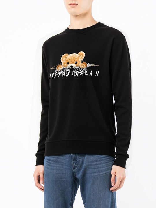 FesFas teddy bear-print Sweatshirt | Black | Men