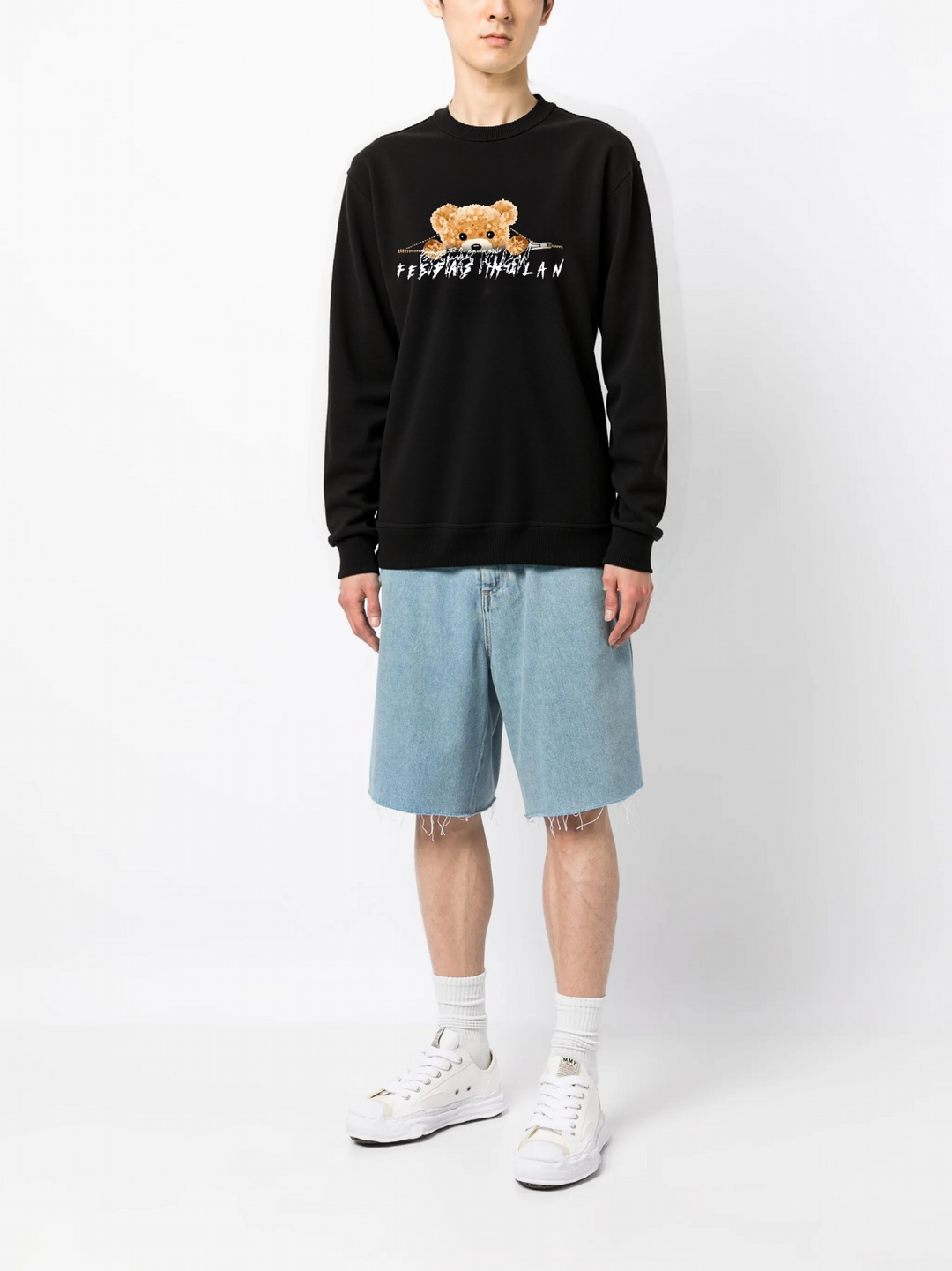 FesFas teddy bear-print Sweatshirt | Black | Men