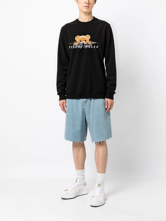 FesFas teddy bear-print Sweatshirt | Black | Men