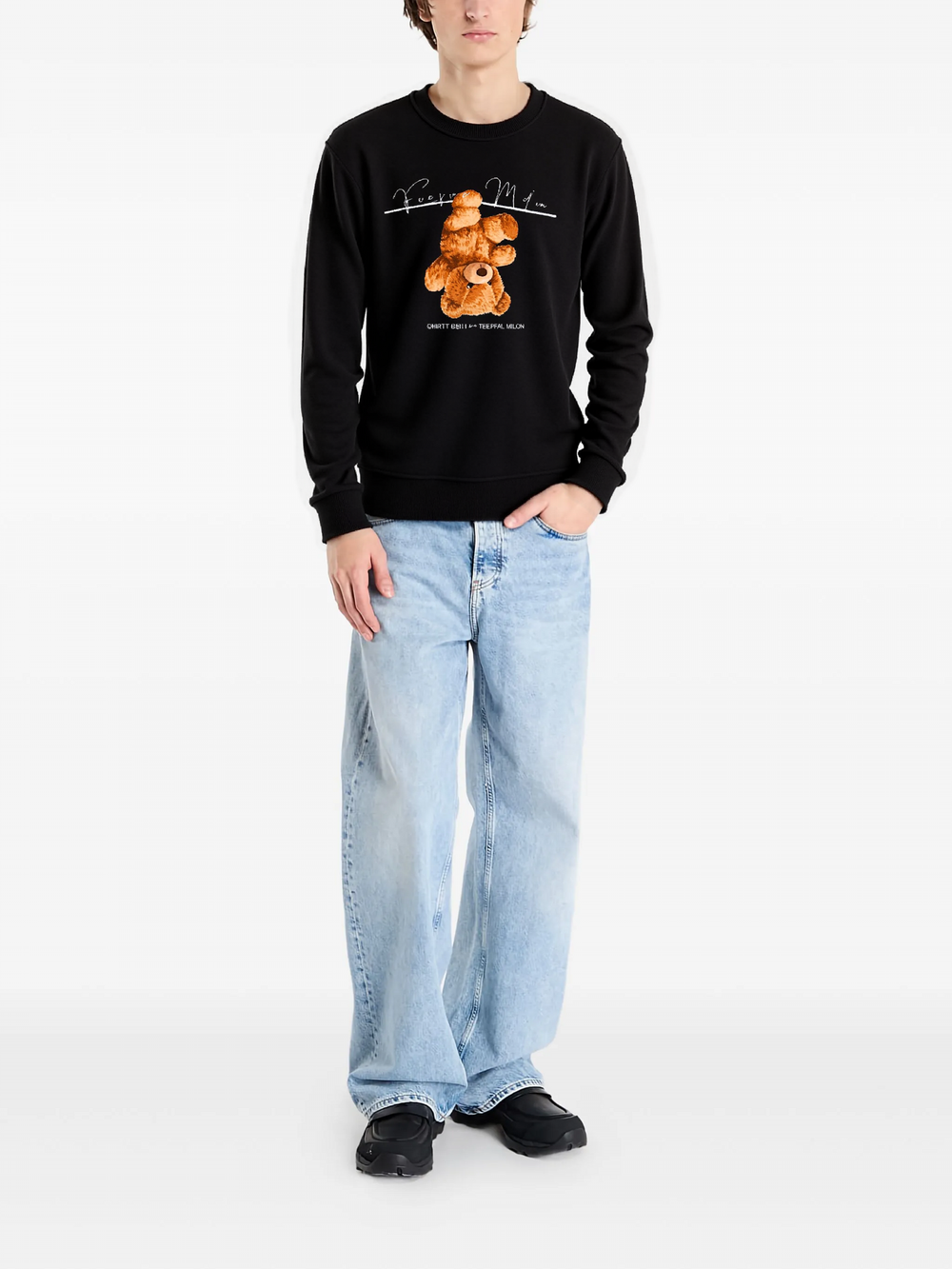 FesFas teddy bear-print Sweatshirt | Black | Men