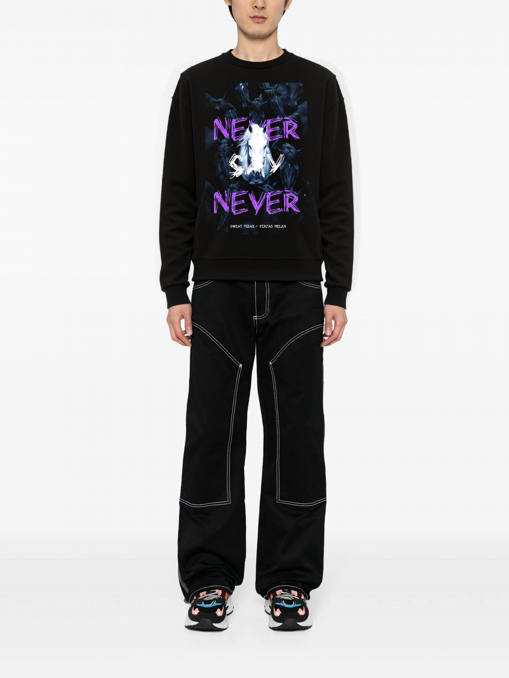 FesFas horse-print Sweatshirt | Black | Men
