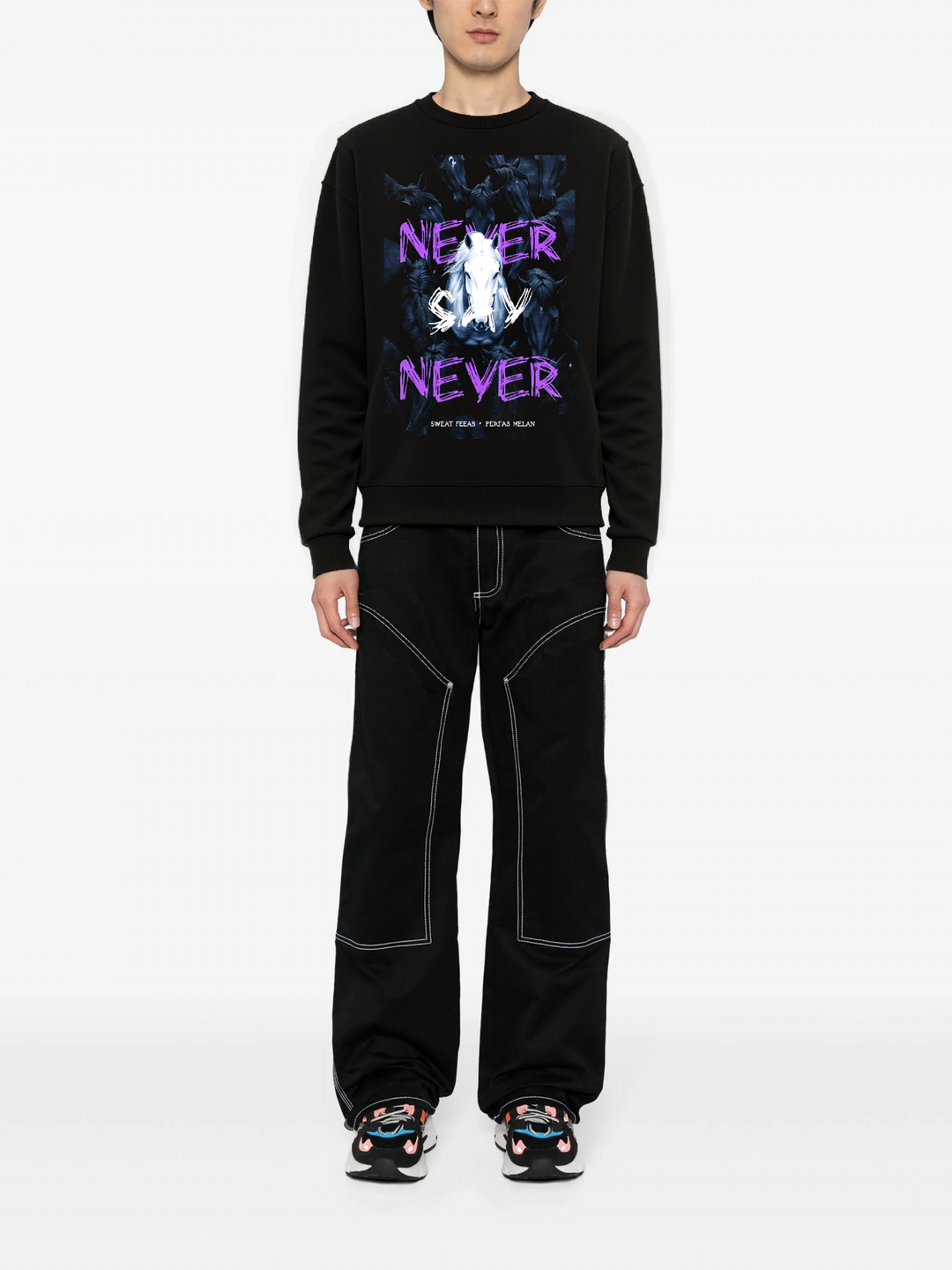 FesFas horse-print Sweatshirt | Black | Men