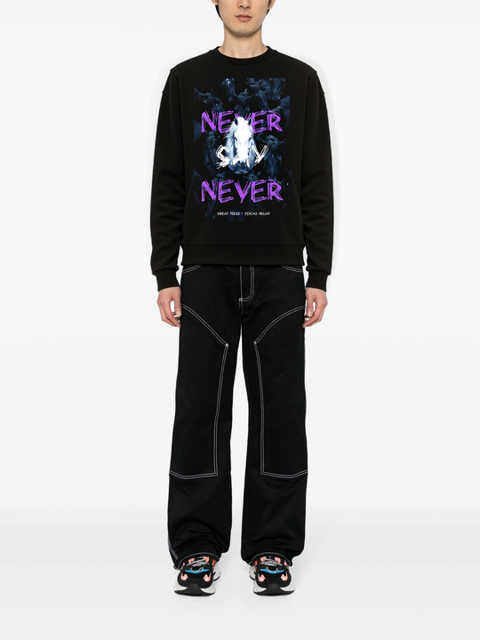 FesFas horse-print Sweatshirt | Black | Men