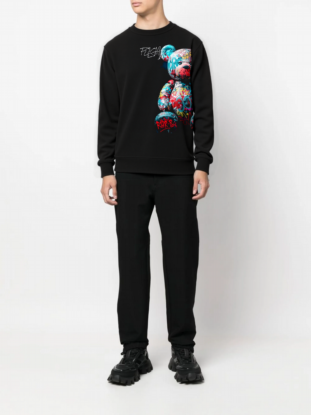 FesFas colorful bear-print Sweatshirt | Black | Men
