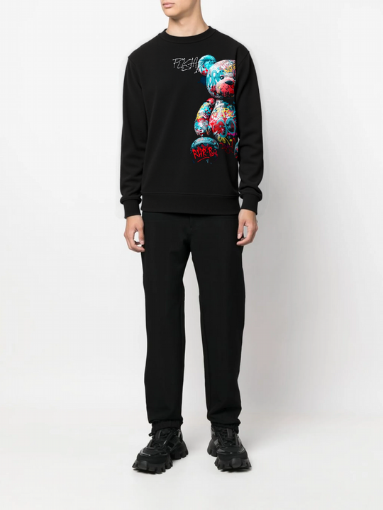 FesFas colorful bear-print Sweatshirt | Black | Men