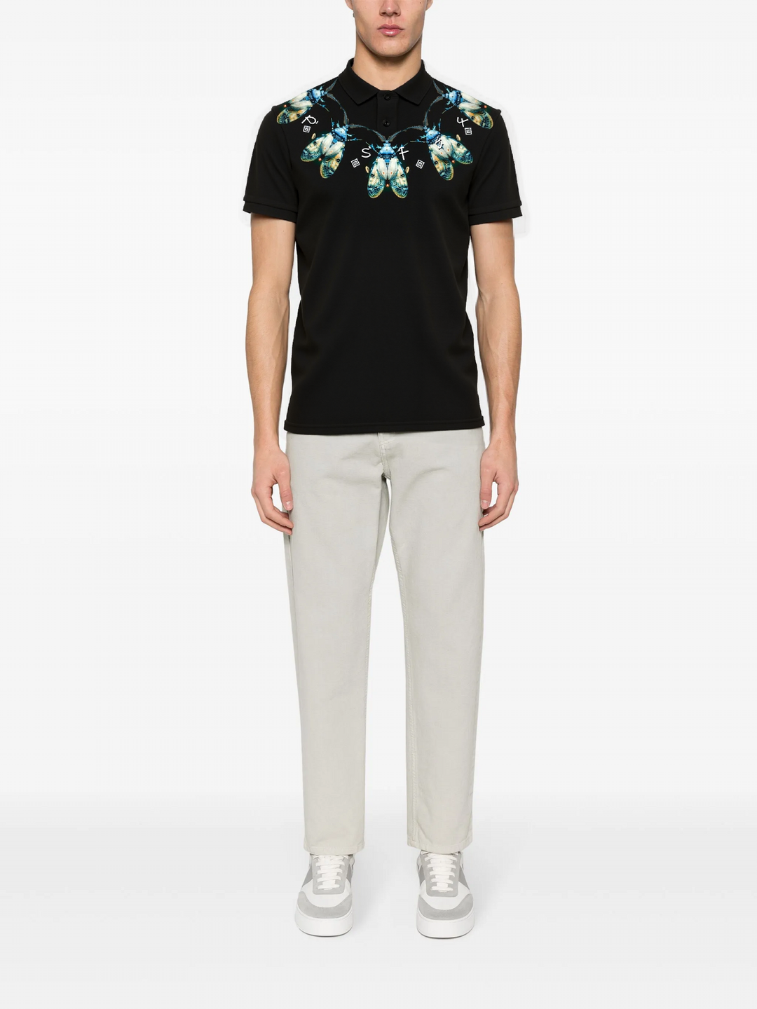 FesFas Beetle-print Polo Shirt | Men | Black