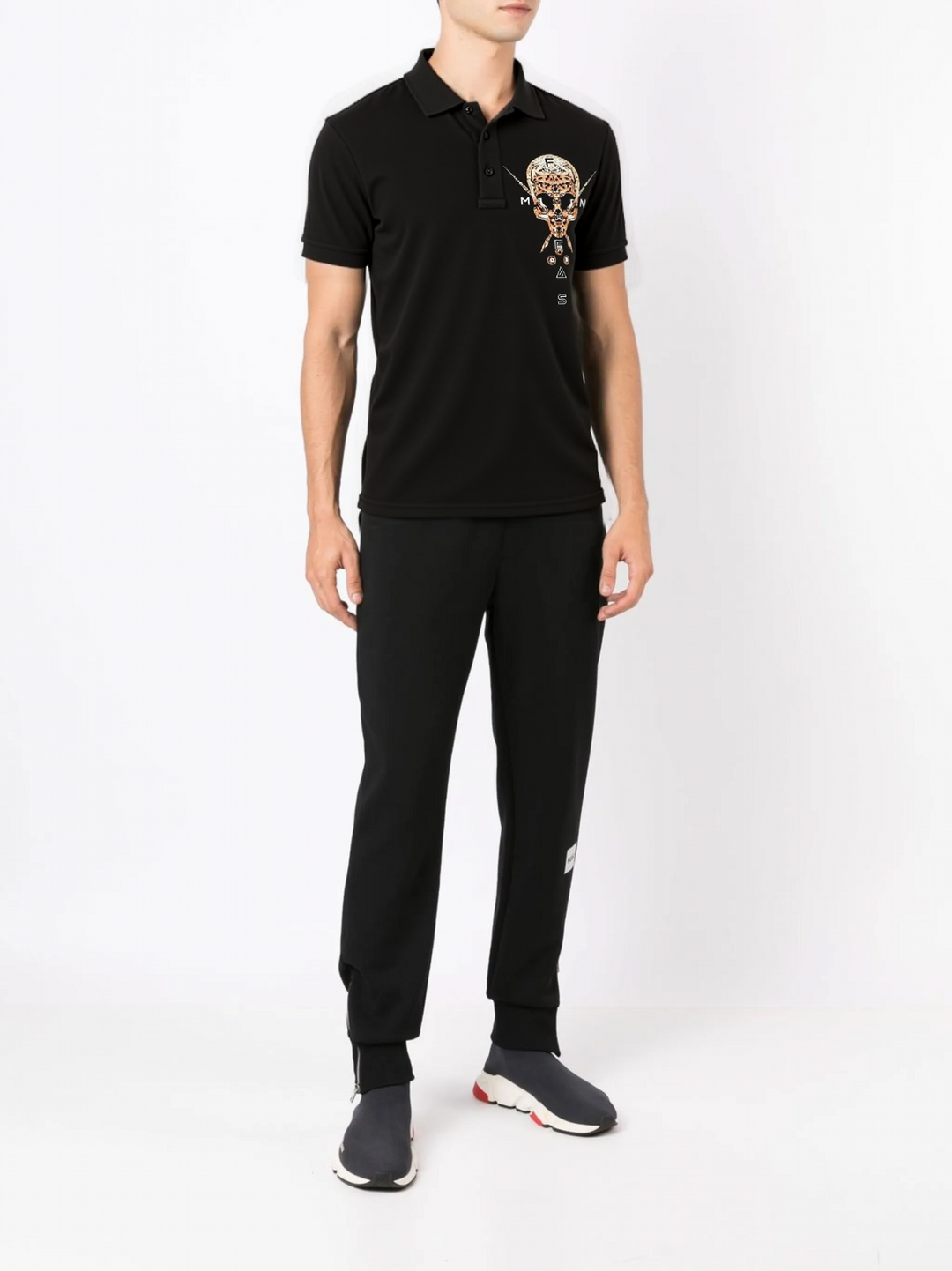 FesFas Skull-print Polo Shirt | Men | Black