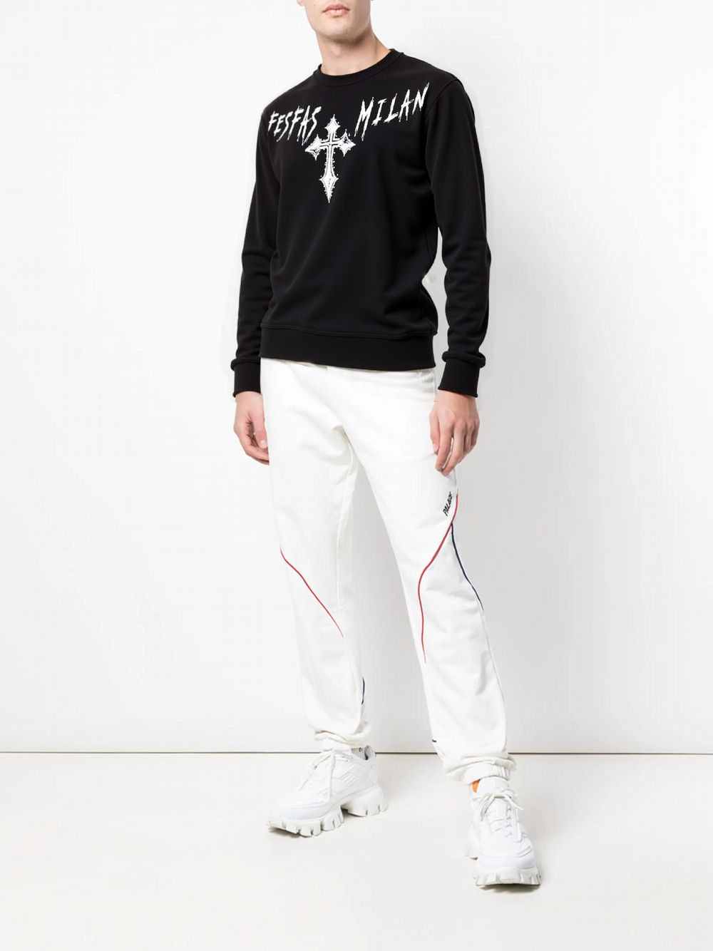 FesFas graphic-print Sweatshirt | Black | Men
