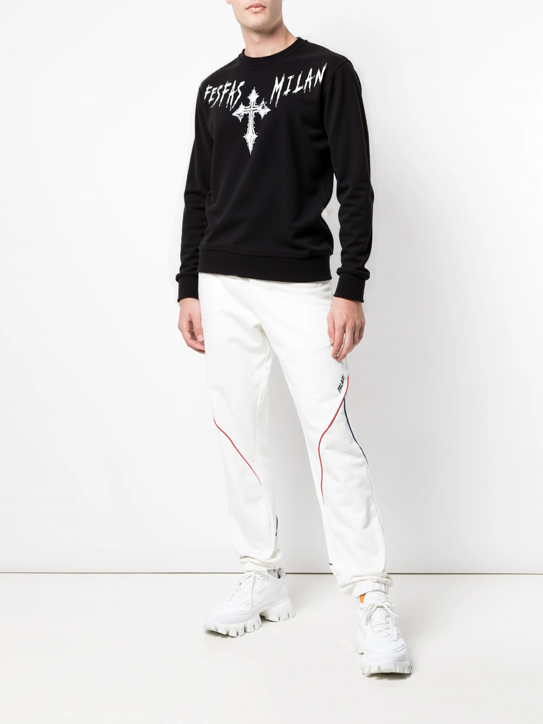FesFas graphic-print Sweatshirt | Black | Men
