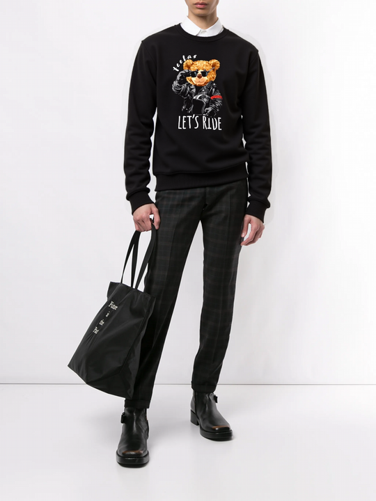 FesFas bear-print Sweatshirt | Black | Men