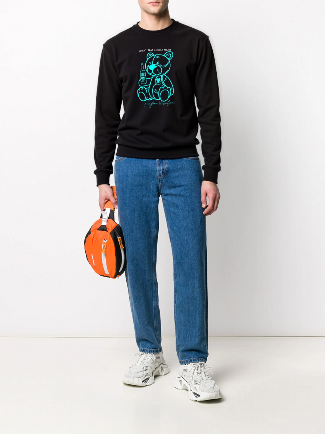 FesFas bear-print Sweatshirt | Black | Men