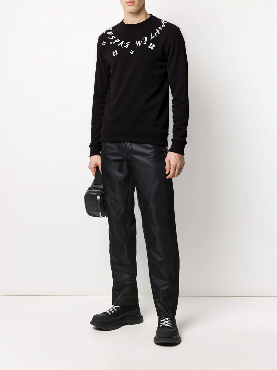 FesFas graphic-print Sweatshirt | Black | Men