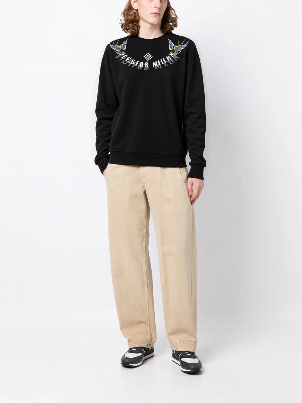 FesFas Graphic-print Sweatshirt Set | Black | Men