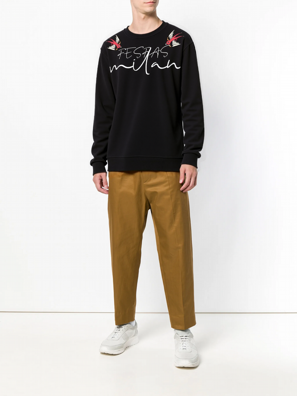 FesFas Graphic-print Sweatshirt Set | Black | Men