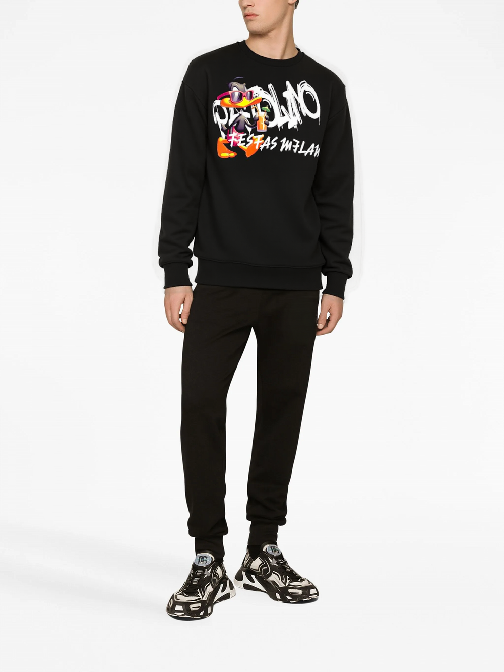 FesFas duck-print Sweatshirt | Black | Men