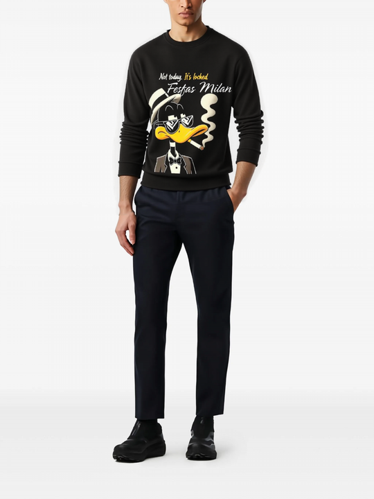 FesFas duck-print Sweatshirt | Black | Men