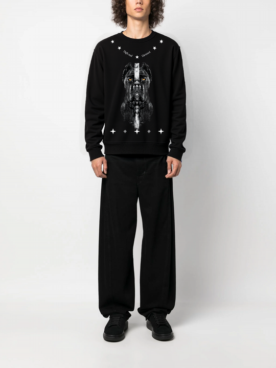 FesFas Dog-print Sweatshirt | Black | Men