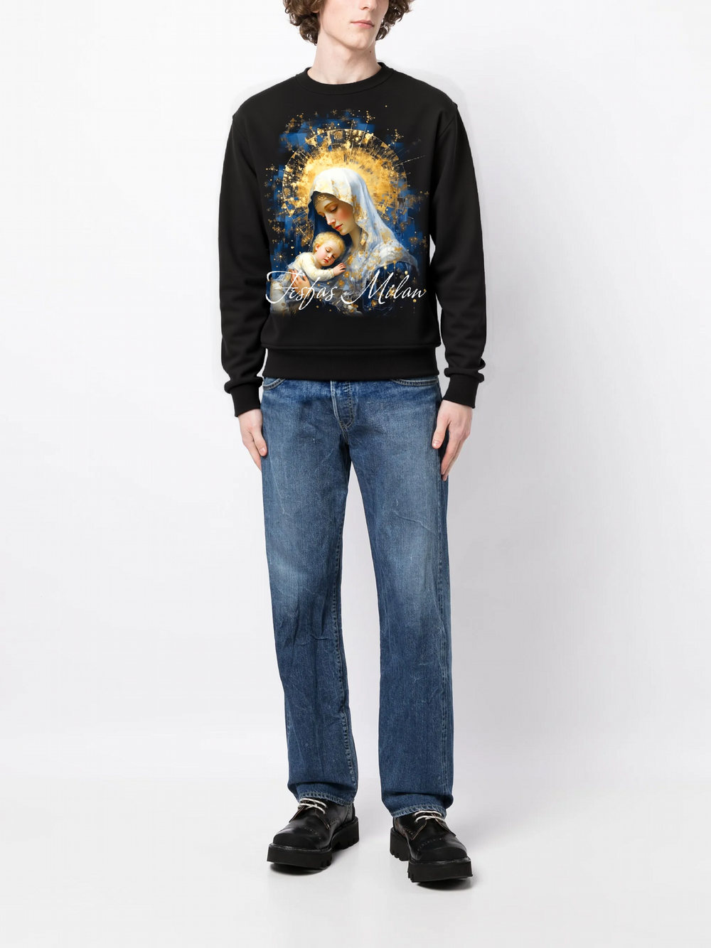 FesFas Maria-print Sweatshirt | Black | Men