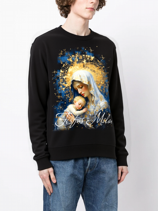 FesFas Maria-print Sweatshirt | Black | Men