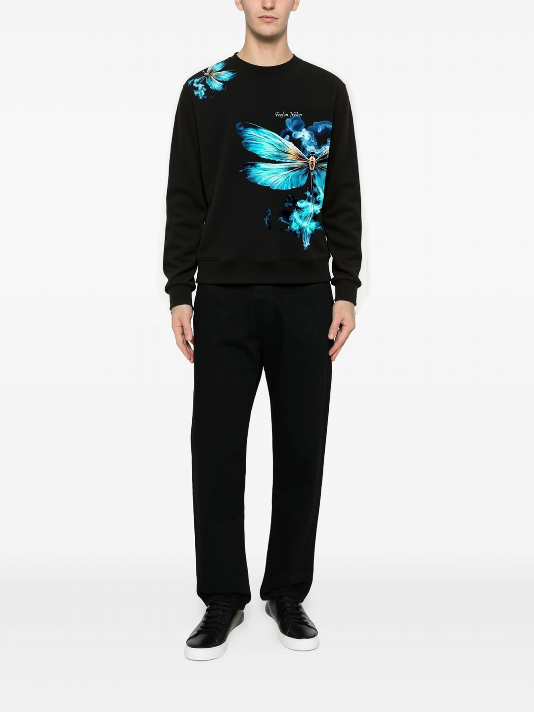 FesFas Dragonfly-print Sweatshirt Set | Black | Men