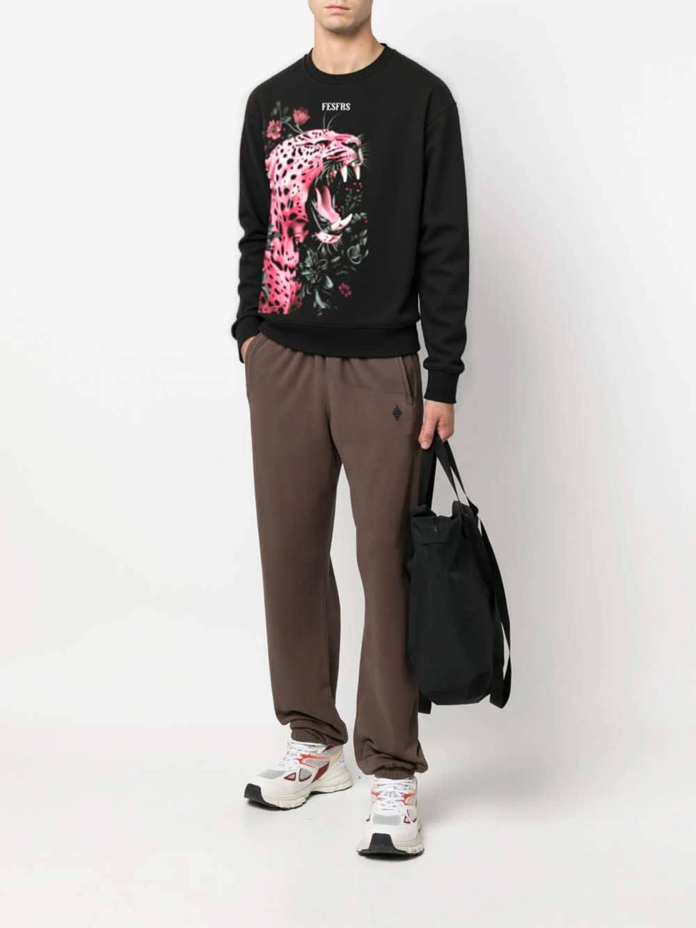 FesFas Jaguar-print Sweatshirt | Black | Men