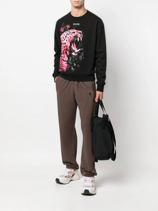 FesFas Jaguar-print Sweatshirt | Black | Men