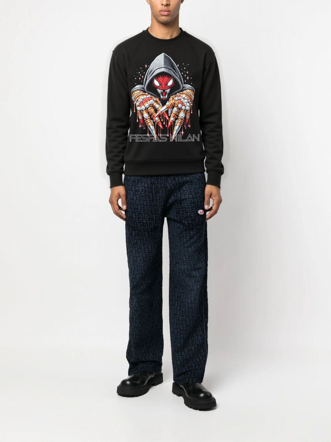 FesFas Venom-print Sweatshirt | Black | Men