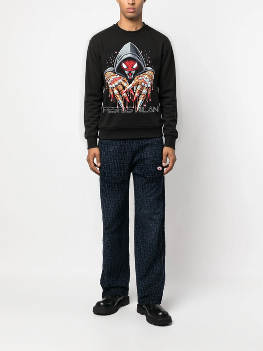 FesFas Venom-print Sweatshirt | Black | Men