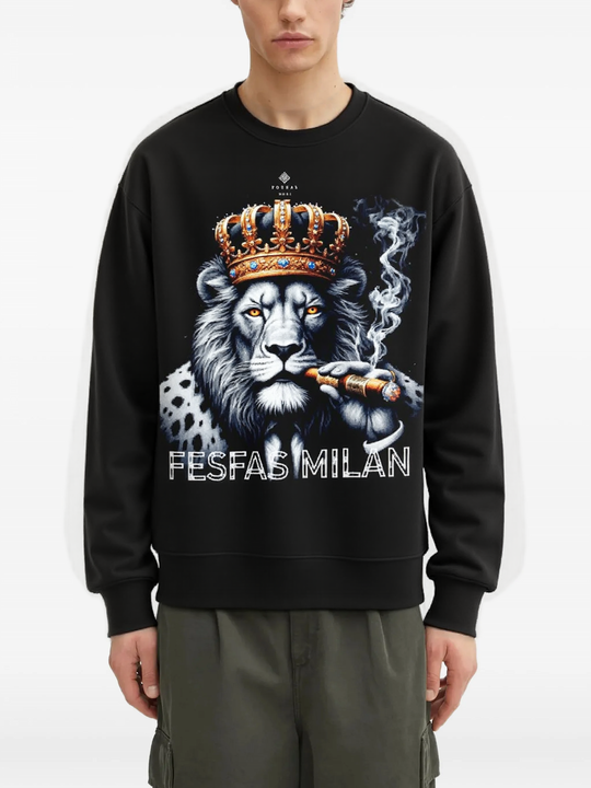 FesFas Lion-print Sweatshirt | Black | Men