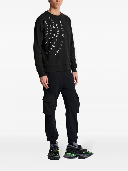 FesFas graphic FesFas-print Sweatshirt | Black | Men