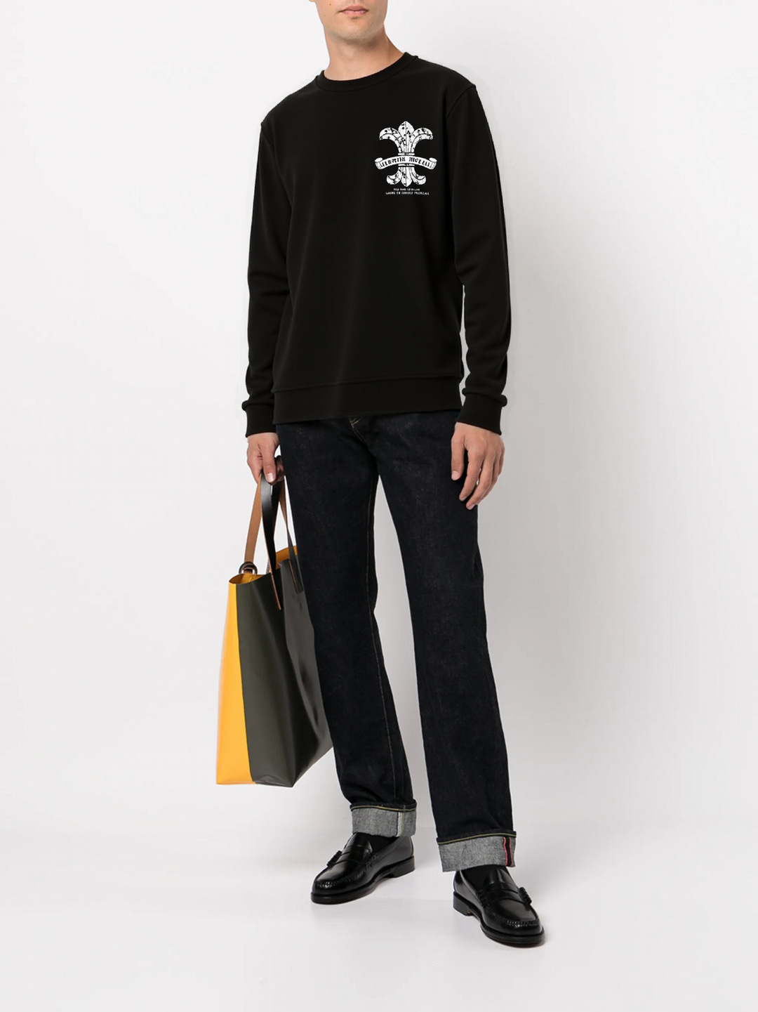 FesFas Graphic-print Sweatshirt Set | Black | Men