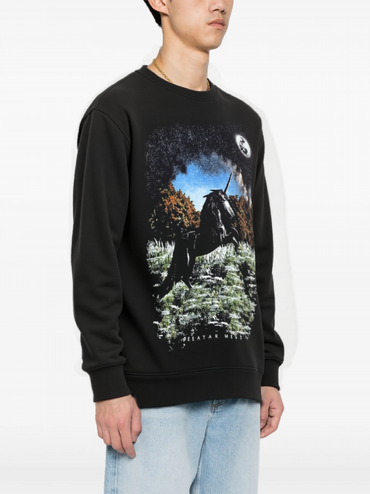 FesFas Unicorn-print Sweatshirt | Black | Men