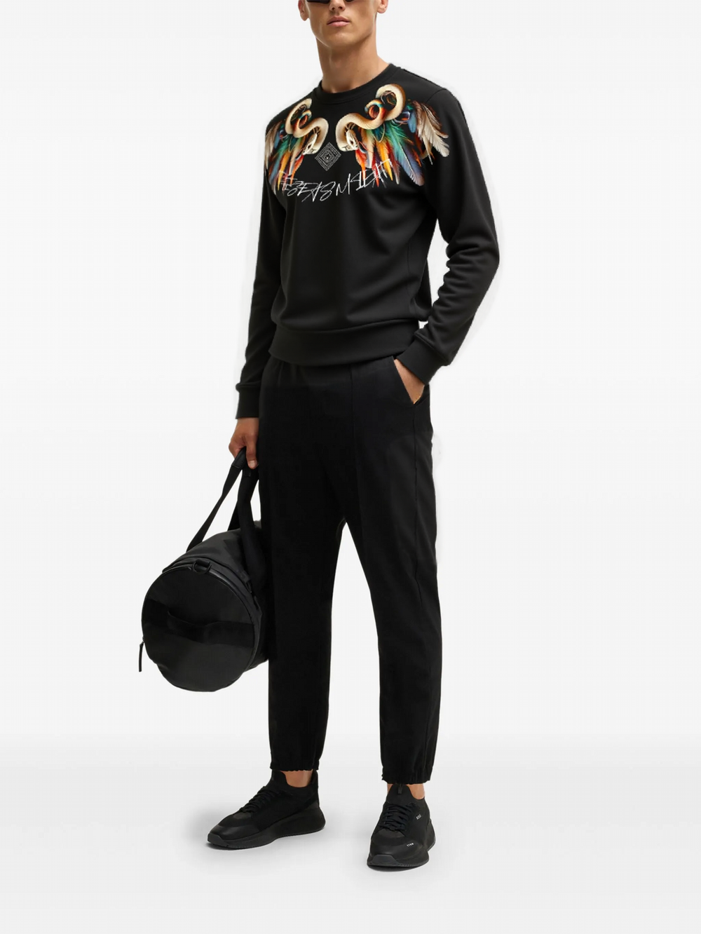 FesFas Snake-print Sweatshirt | Black | Men