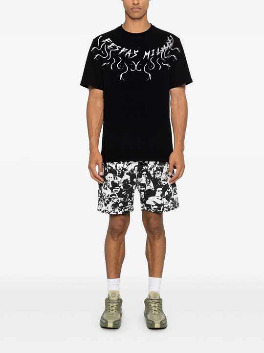 FesFas graphic-print T-shirt | Black | Men