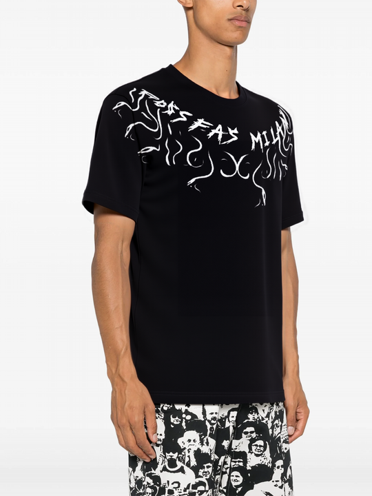 FesFas graphic-print T-shirt | Black | Men