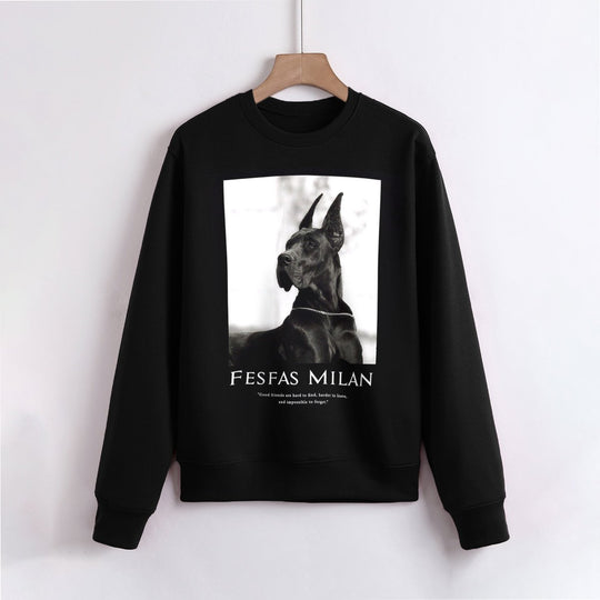 FesFas Dog-print Sweatshirt | Black | Men