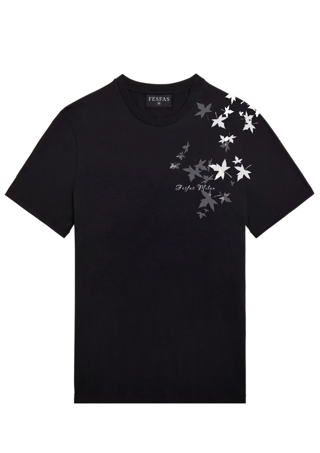 FesFas leaves-print T-shirt | Black | Men