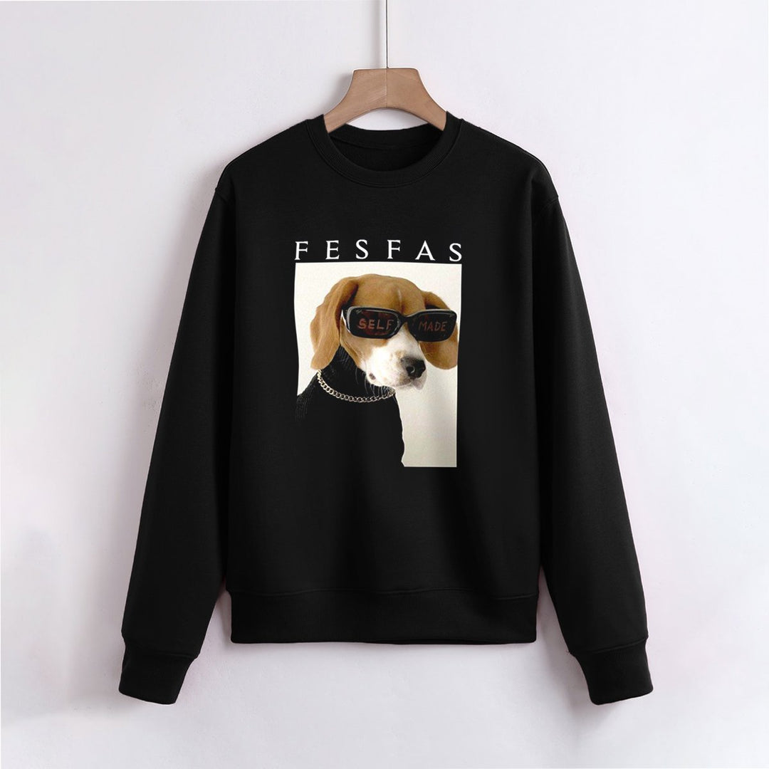 FesFas Dog-print Sweatshirt | Black | Men