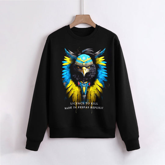 FesFas Eagle-print Sweatshirt | Black | Men