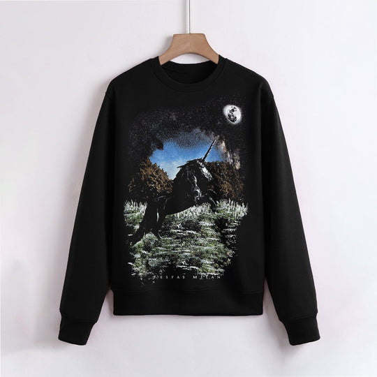 FesFas Unicorn-print Sweatshirt | Black | Men