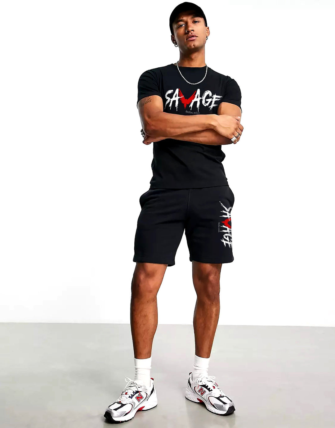 FesFas Drawstring Shorts | Men | Black
