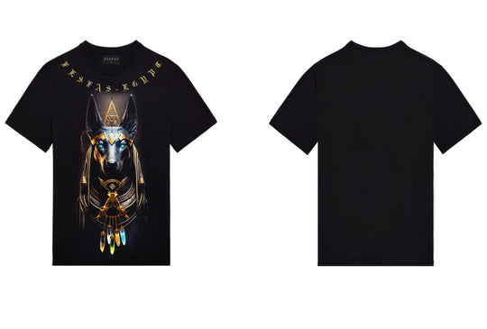 FesFas Anubis-print T-shirt | Black | Men