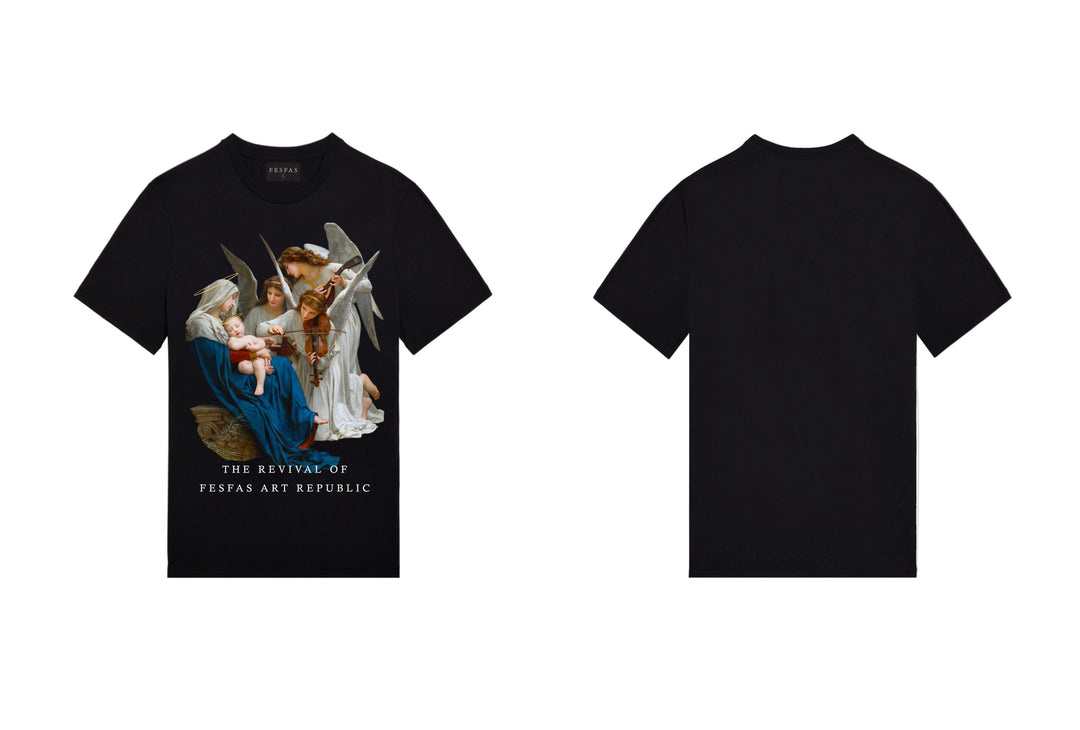 FesFas angels-print T-shirt | Black | Men