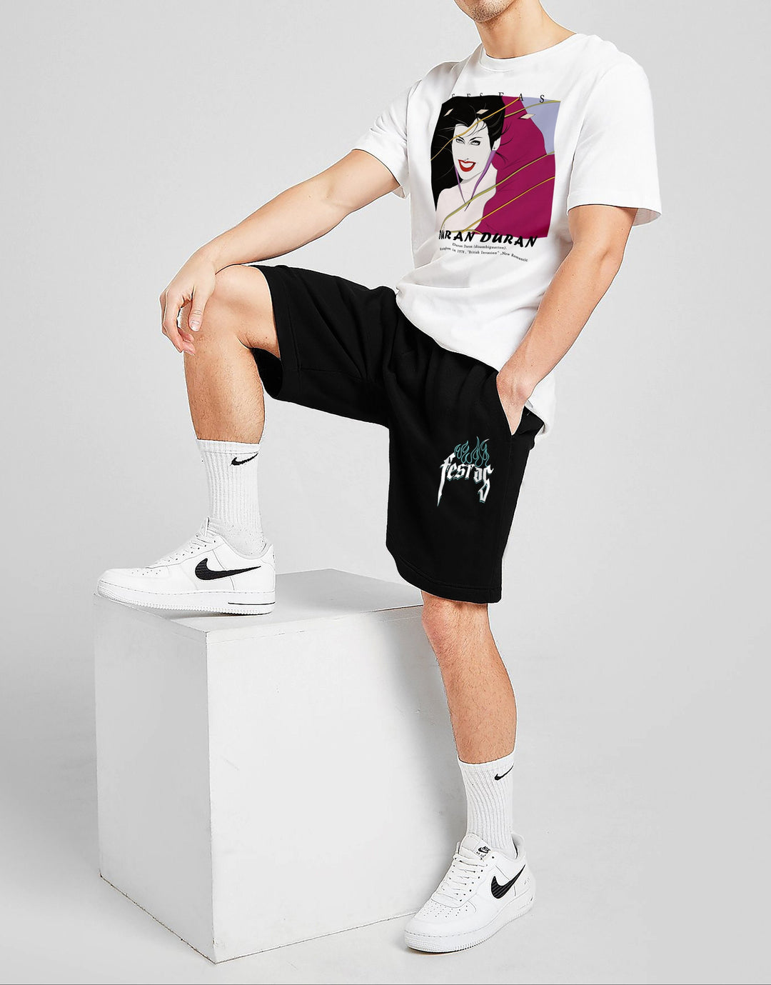 FesFas graphic-print T-shirt | White | Men