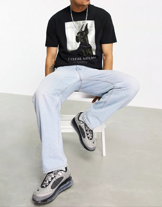 FesFas doberman-print T-shirt | Black | Men