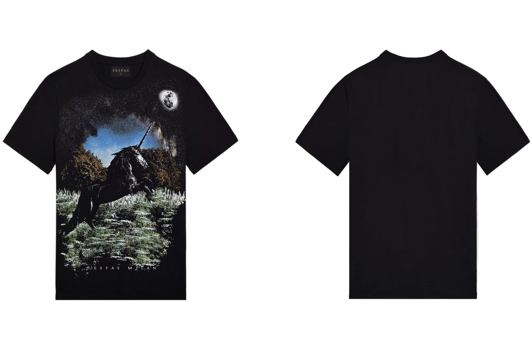 FesFas Horse-print T-shirt | Black | Men