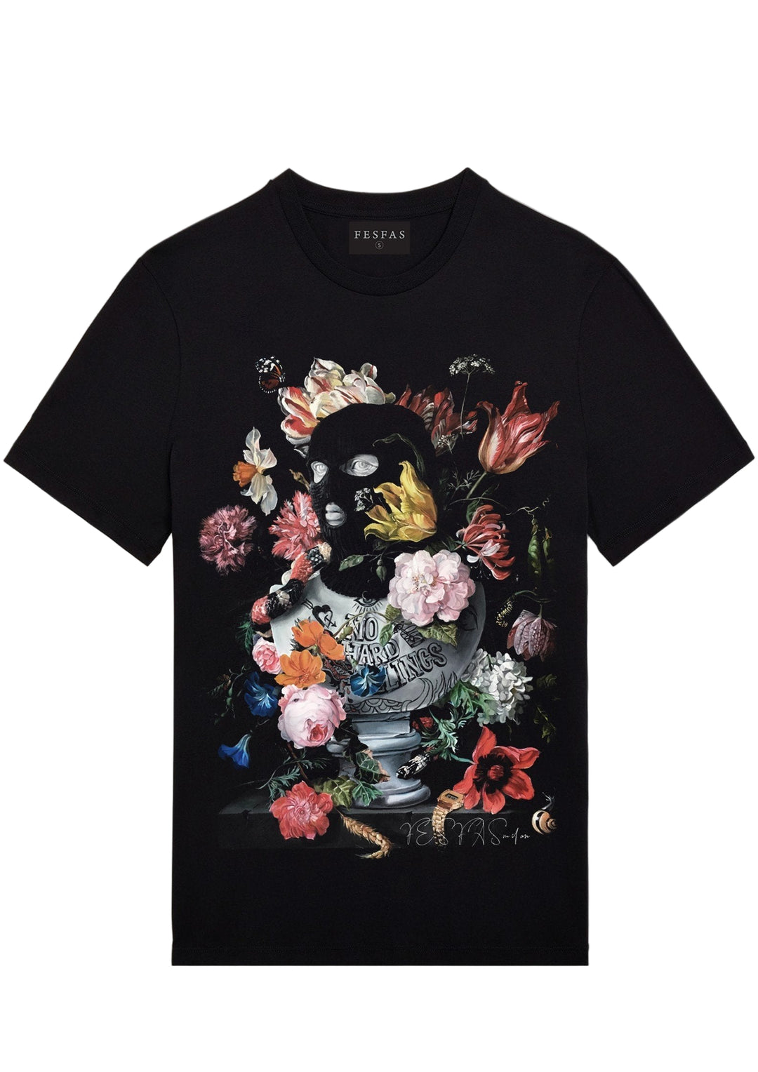 FesFas Floral-print T-shirt | Black | Men