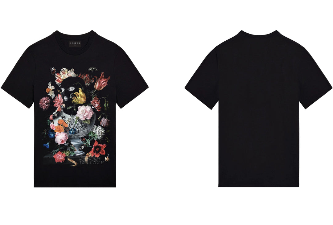 FesFas Floral-print T-shirt | Black | Men