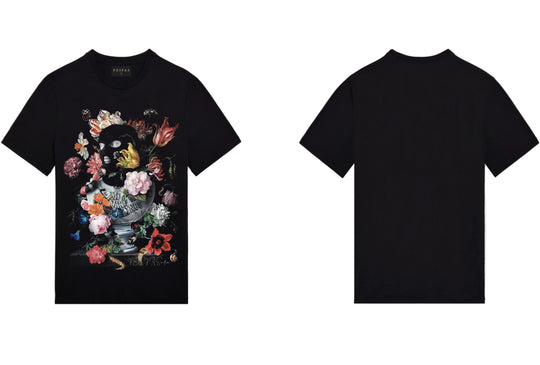 FesFas Floral-print T-shirt | Black | Men