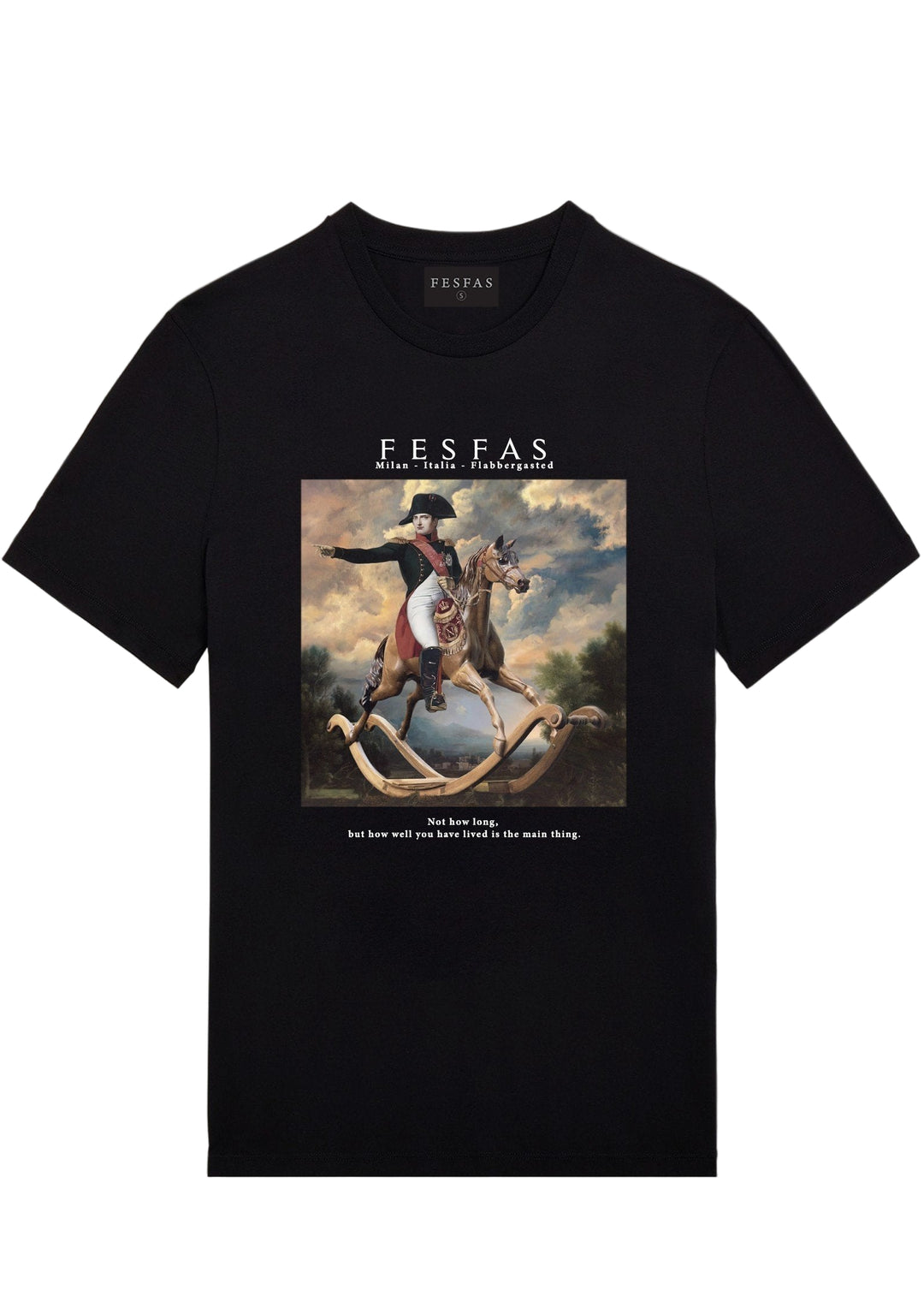 FesFas Horse-print T-shirt | Black | Men